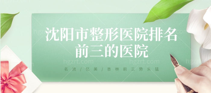 沈阳市整形医院排名前三的医院，名流/亿美/杏林前三势头猛